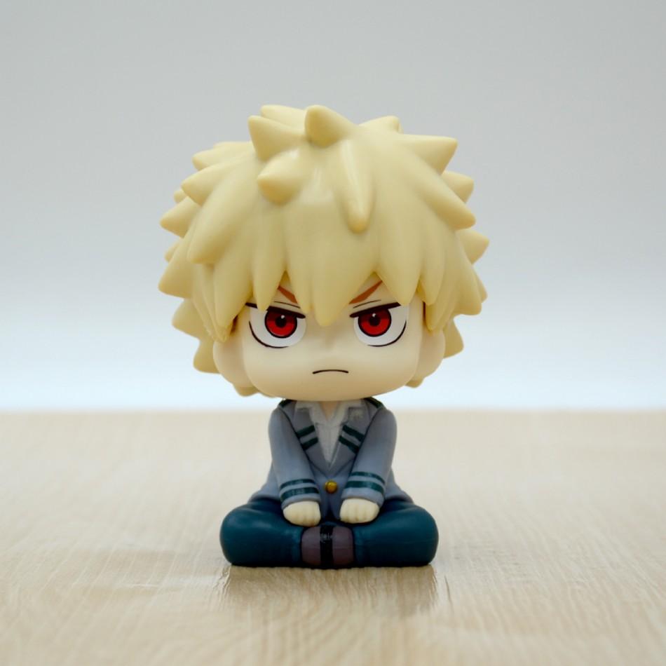 10cm boku no hero academy anime figure midoriya izuku action figure bakugo katsuki/todoroki shoto statuette pvc collection toys