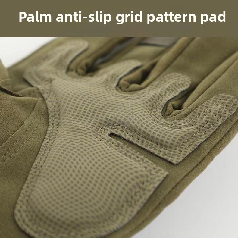 Outdoor sports gloves, tactical gloves, non-slip soft shell protective palm pads, touchscreen combat training gloves for men and women, full-finger and half-finger gloves
