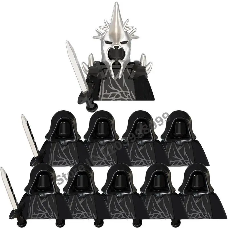 2026 new hot item Mini Lord Rings Action Figures Building Block Ringwraiths Orcs Legion Elf King Princ Knight Dwarf Wizard Movie Characters Bricks