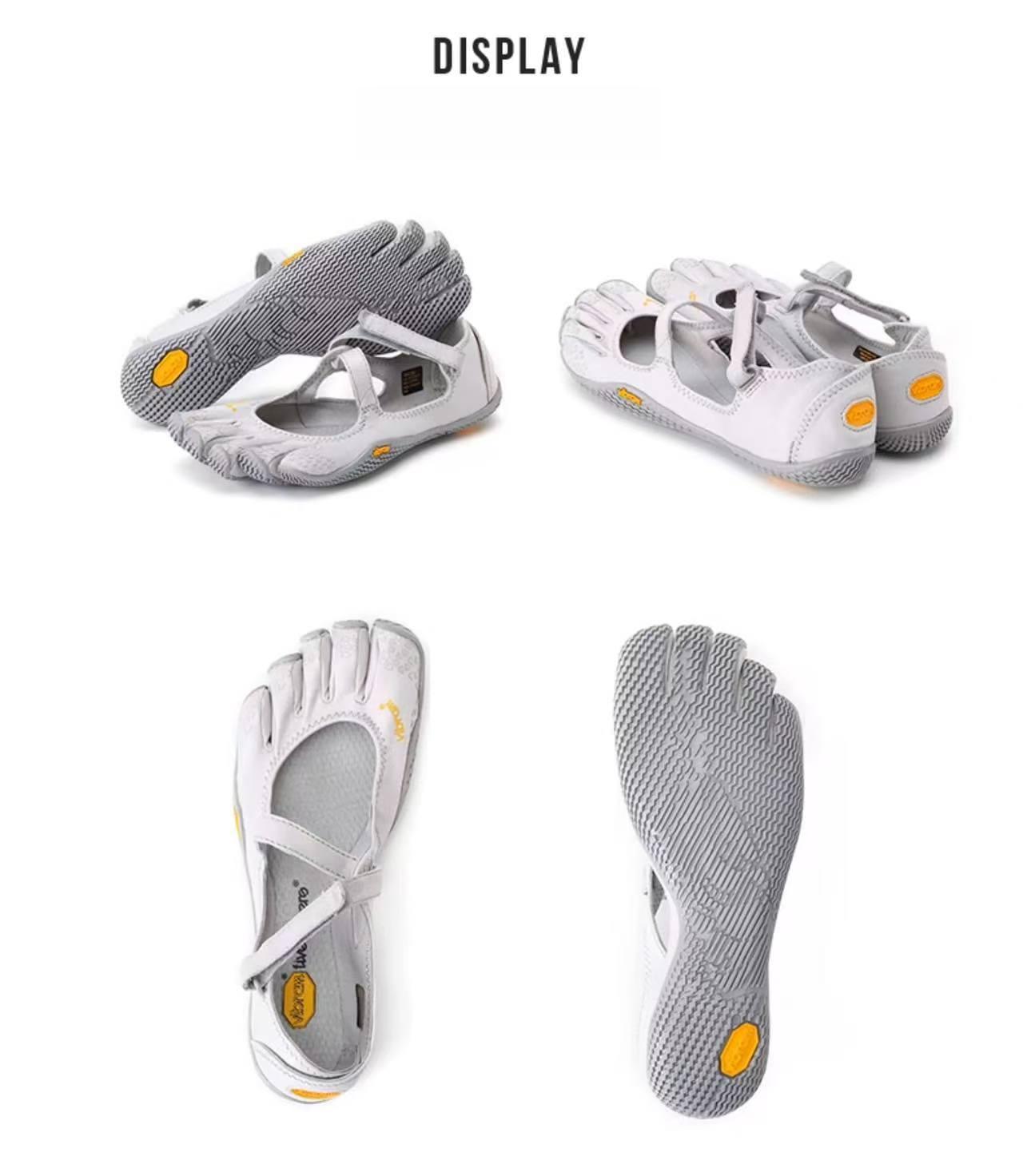 Barefoot Magic Claw Five-Toe Shoes Multi-Functional Ultra-Portable Hook-and-Loop Women's Shoes New Women's Fitness Training Yoga Hybrid Soft-Sole Dance Shoes Indoor/Outdoor Pilates Toe-Separating Shoes White, Ultra-Portable Water Footwear, anti-slip and b