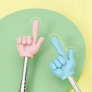 2-Piece Adjustable Finger Pointing Stick, Teaching Pointer, Multiple Colors Available, Reading Aid, Teacher & Parent Tool, Learning Helper