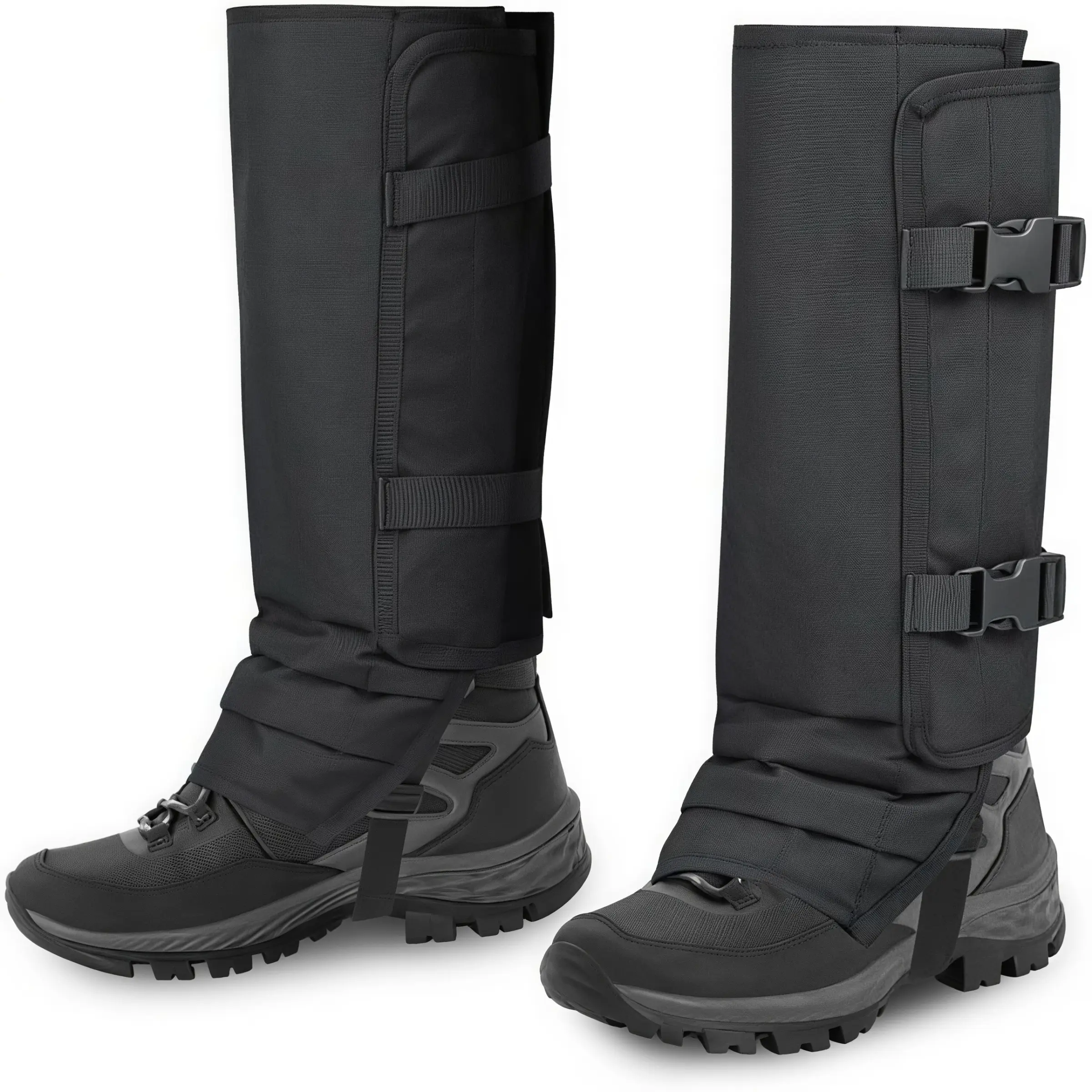A pair of snake-shaped leg guards, waterproof snake-shaped protective gear, adjustable lower limb protection against snake bites, suitable for both men and women, snake-shaped leg covers for hunting, outdoor and farm work to prevent snake bites.