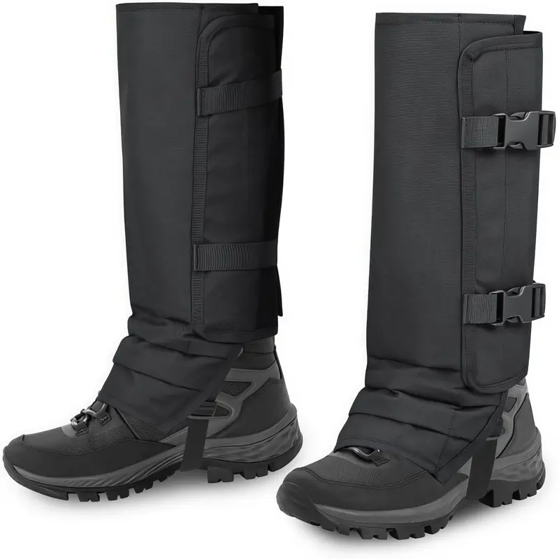 A pair of snake-shaped leg guards, waterproof protective gear, adjustable lower limb snake bite protection, suitable for men and women, for hunting, farm work, outdoor activities, All seasons