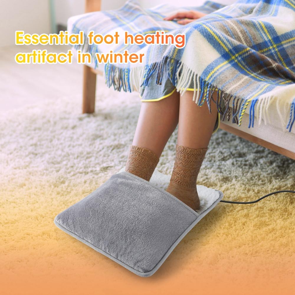 Electric Foot Warmer Heated Pad, Heater Machine, Washable Flannel Heating Mat, Comfortable Home Relaxation & Warmth Partner, Ideal for Cold Weather