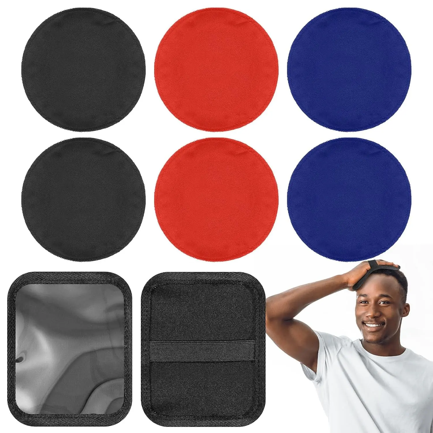 4.5" 6 Pcs Crown Patch for Wave with Training Pad, Available in Black, Blue and Red