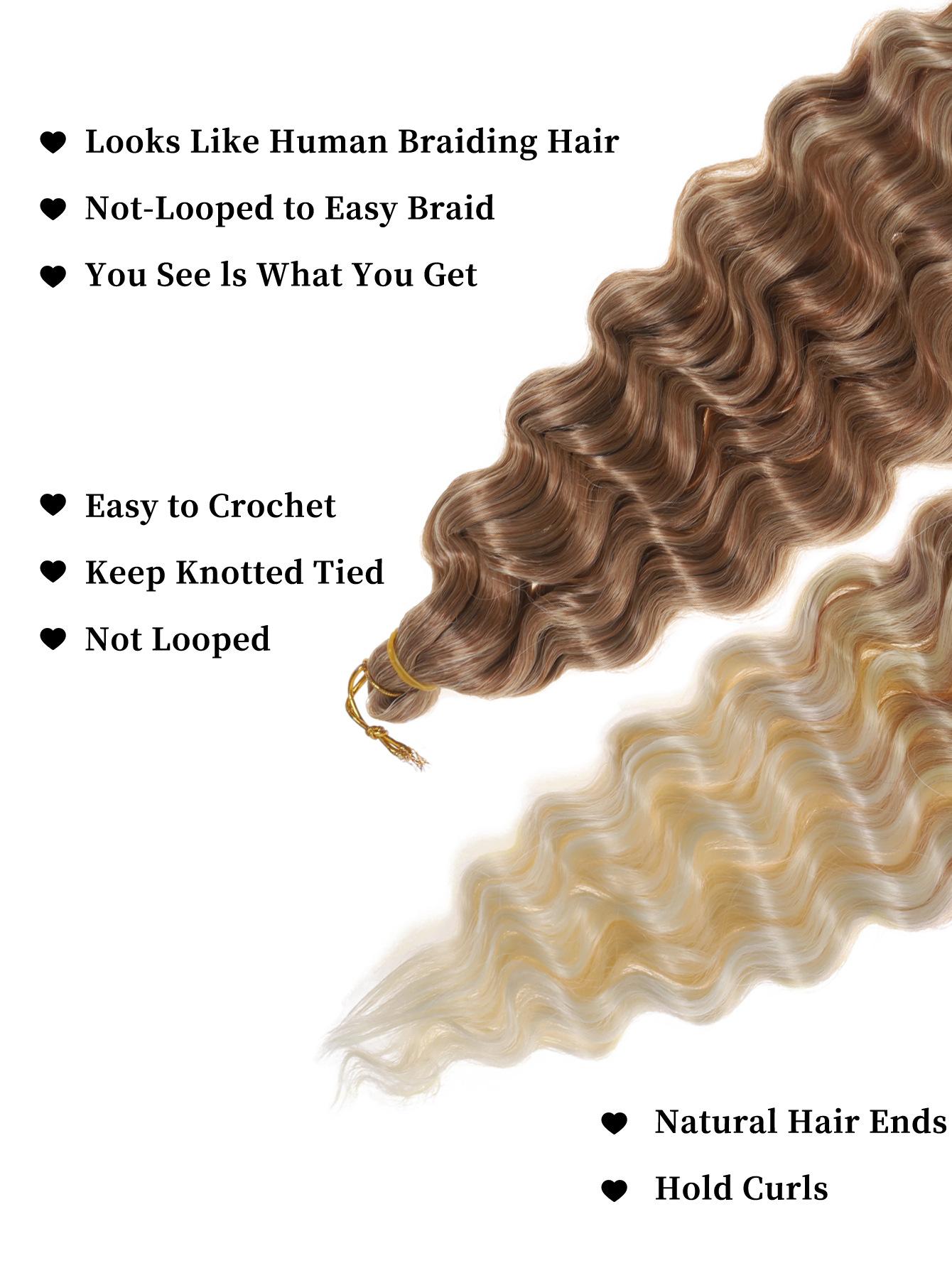 DB- Deep Twist Crochet Hair Synthetic Braiding Hair Extensions-DB