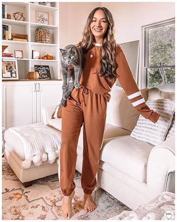 WIHOLL Sweatsuit for Women 2 Piece Outfits for Womens Crewneck Sweatshirts Pullover |(Size Up 1-2 for Oversized Look) SpringStatements