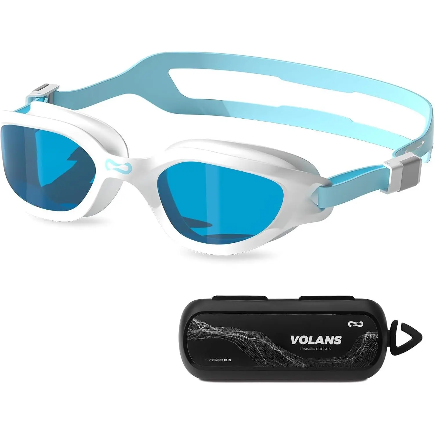 Swim Goggles, Upgraded Swimming Goggles Model 32105 | Polarized, Anti-fog, Clear Vision, No Leaking, Comfortable fit, for Adult Men & Women