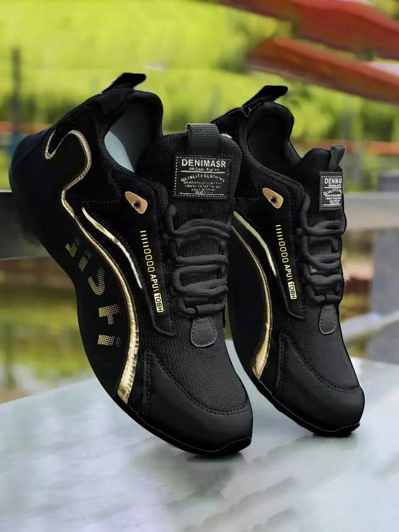 Men's Fashionable Lace Up Low Top Sneakers, Casual Breathable Comfortable Sports Running Shoes, Male All-match Round Toe Shoes for Daily Wear, Closed