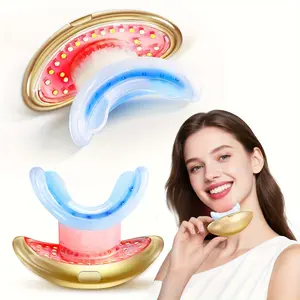 New Arrival U Shape Lip Plumper Device Smooth Lip Wrinkles Teeth Whitening Lips blue and red light tooth light - portable periodontal care device for teeth whitening, oral hygiene, adjustable mode Lip Beauty Device Lip Plumper Device