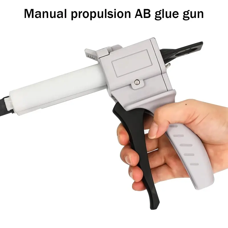 Handheld 50ml Dual Cartridge Dispensing Gun – Adjustable 1 to 1 Ratio Manual Applicator, Suitable for Epoxy Resin, Resin, and Sealant