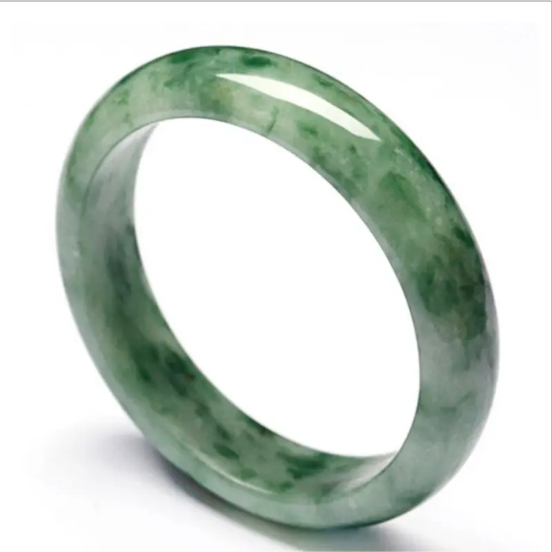 Grade A Natural Guizhou Jade Bracelet - Real Authentic Floral Pattern Jade Bracelet, Collectible Cultural Rare Stone Wrist Jewelry