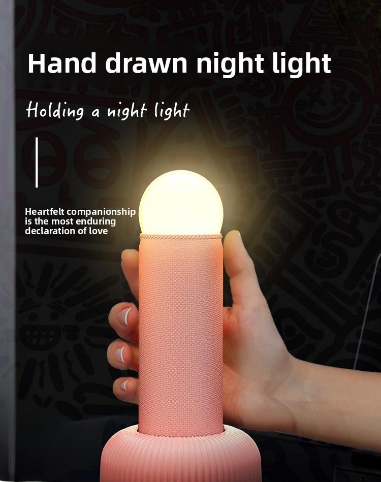 Rechargeable night light from Douyin Store, creative bedside lamp, suitable for bedroom sleep ambiance, fun table lamp, birthday gift