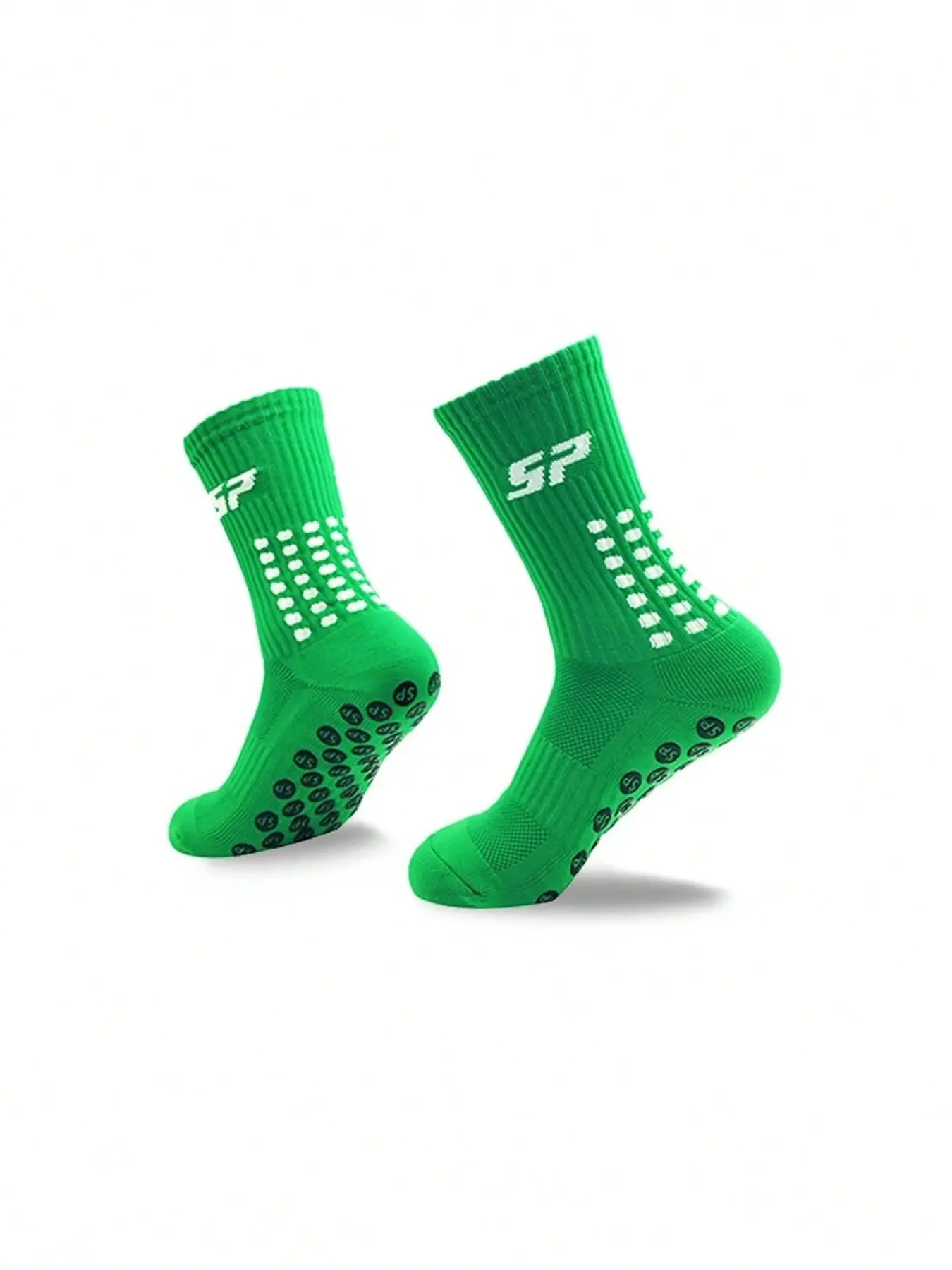3 Pairs Adult Soccer Socks, Sp Letter Pattern, Soft Breathable Material, Durable Basketball Socks, Ideal for Training and Games