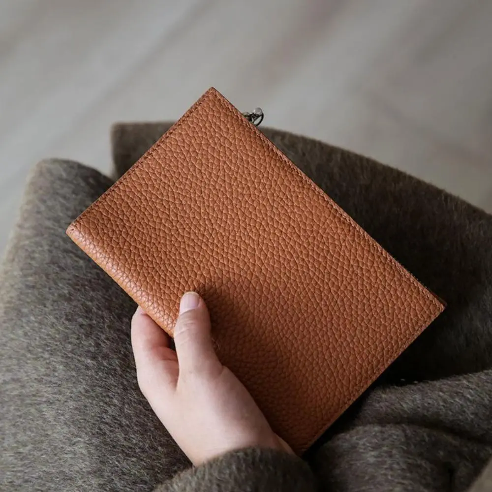 Leather Zipper Passport Holder Wallet for Women, Ultra-Thin Portable Multi-Function Travel Document Organizer, Integrated ID Card Cash Storage Passport Cover for Travel & Daily Use