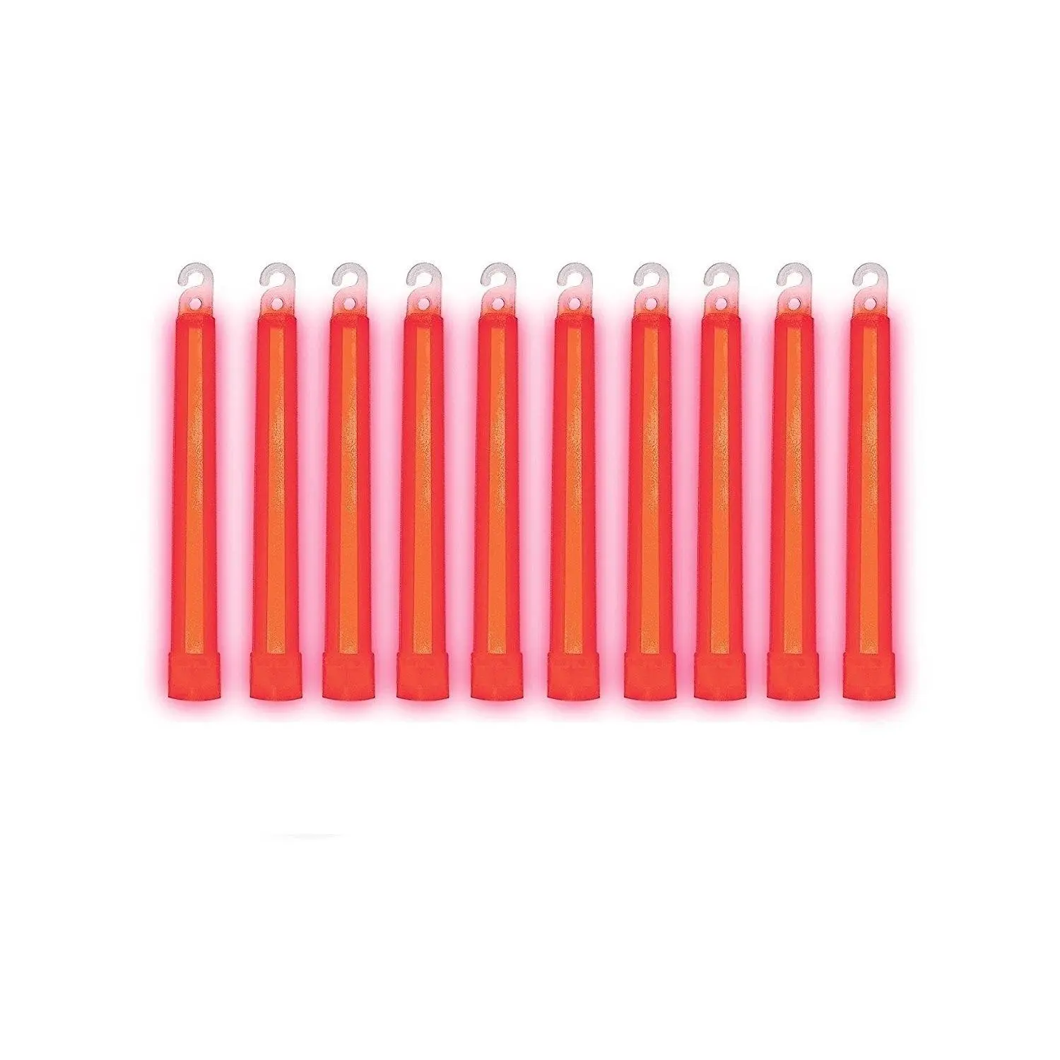 9-08002 SnapLight Red Light Sticks – 6 Inch Industrial Grade, Ultra Bright Glow Sticks with 12 Hour Duration (Pack of 10)