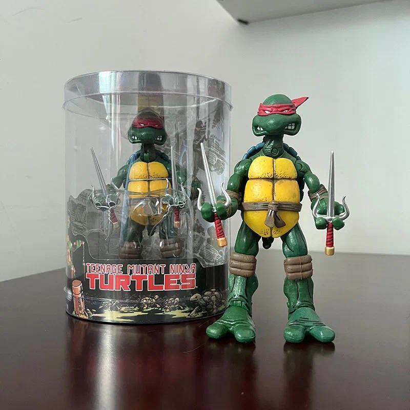 4pcs Teenage Mutant Ninja Turtle Action Figure NECA Raph Leonardo Donatello Mikey Figuras Comic TMNT Collection Model Toys Gift popular