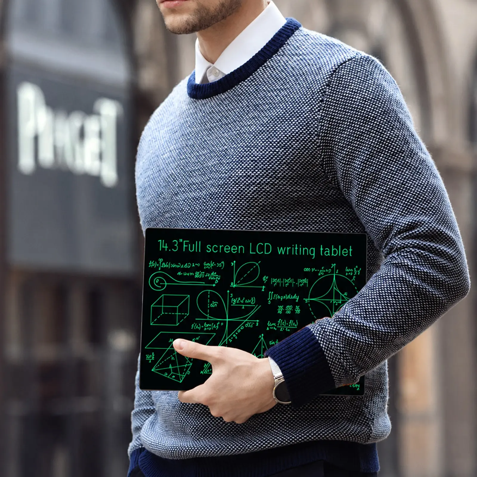14.3 Inch LCD Writing Tablet Electronic Drawing Board, Ultra-Thin Reusable Digital Notebook With Fine Handwriting, Lightweight Full Screen Design, Ideal for Sketching, Drawing, Office, Study, Meetings