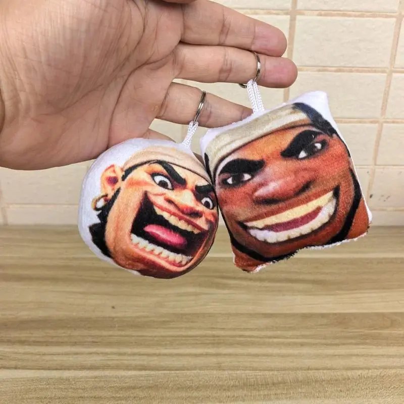 2pcs Set Press Can Make SSVGG Sound Big Mouth Mauga‌ Plush Doll Bag Keychain Overwatch 2 Maugaloa Malosi Anime Game Plushie Toys