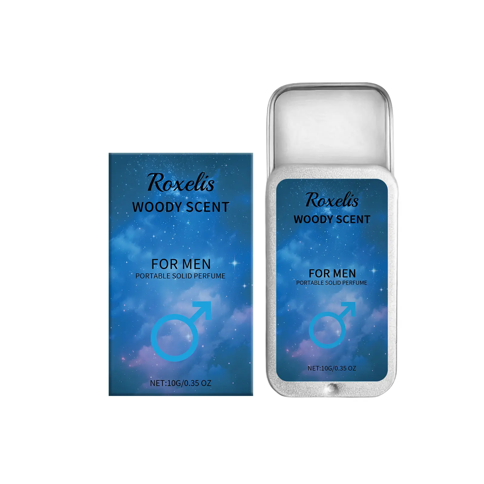 Men’s Fresh Solid Perfume Balm Long Lasting Woody Scent Portable Body Fragrance Solid Cologne Easy To Carry Daily Aroma, Perfect Birthday Christmas Valentine Holiday Gift For Men Daily Commute