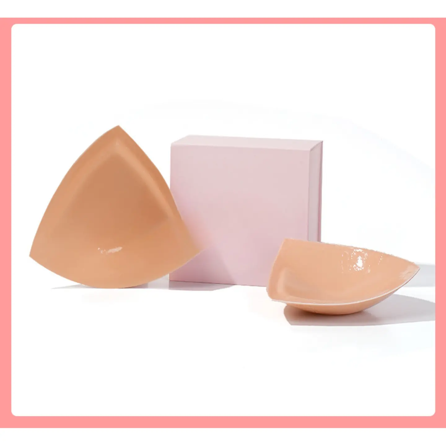 Plus Size Self‑Adhesive Triangle Bra Swim Pads