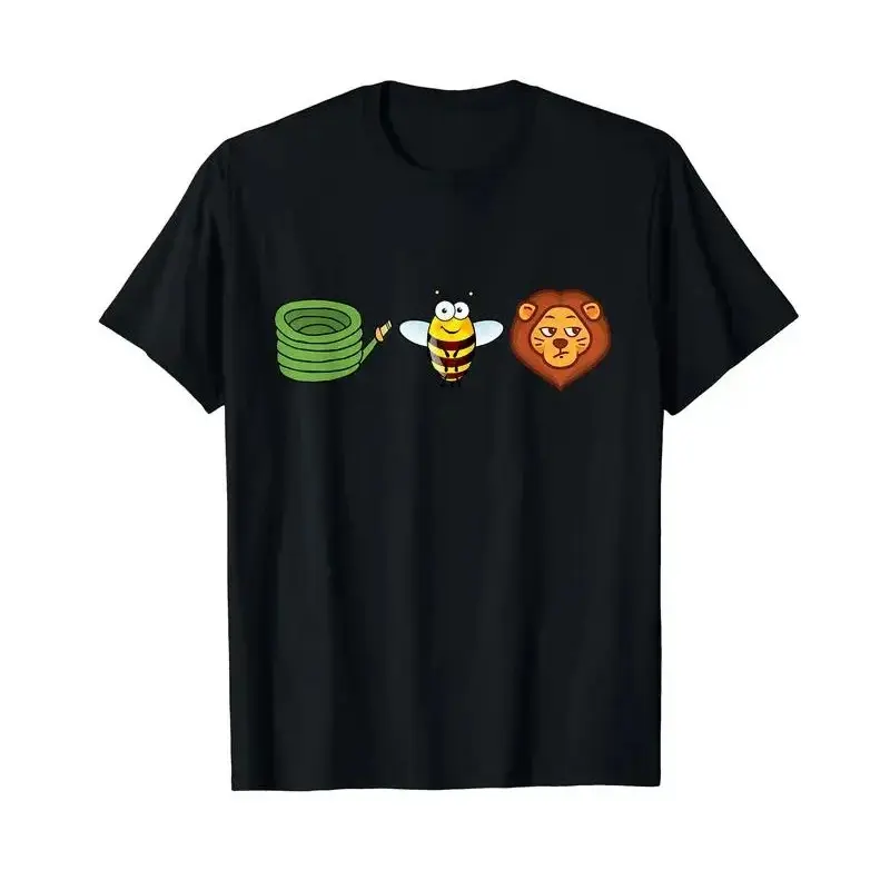Hose Bee Lion Mens T Shirts  Short Sleeve T-Shirt Crew Neck Tees Casual Shirt