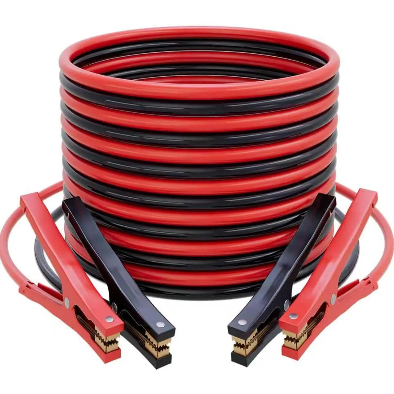 Automotive Jumper Cables for Cars - 6-Gauge, 16ft, 600AMP Jump Start Cables with Included Carrying Bag