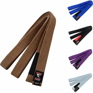 Brazilian Jiu Jitsu Belt BJJ Belt for Men & Women with Ranking Stripe Sleeve for Gi Training & Competition