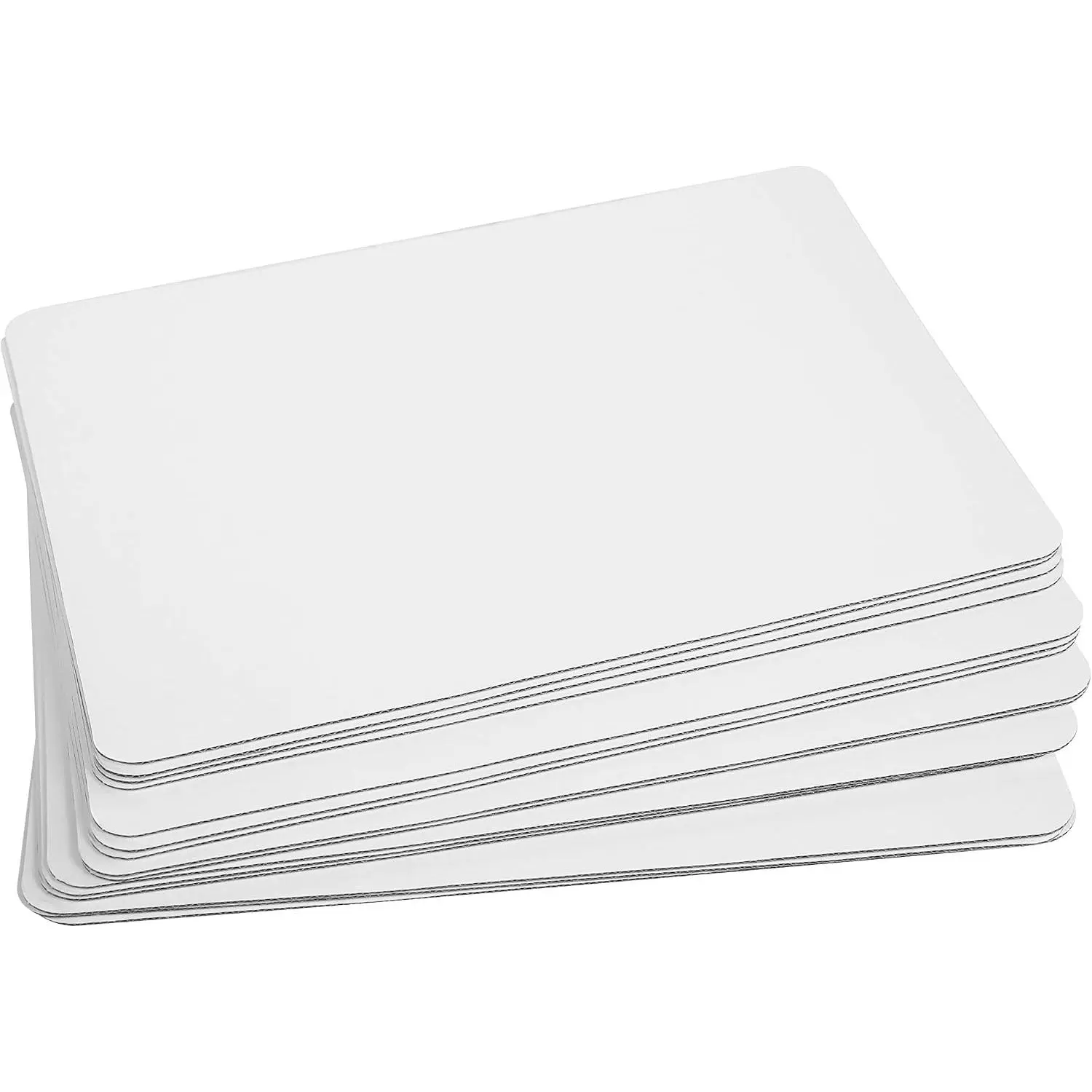 White Quarter Cake Sheet 13.75” x 9.75” Cake Board Sturdy Rectangle Greaseproof Pad Full 15 Pk Boards (15, White)
