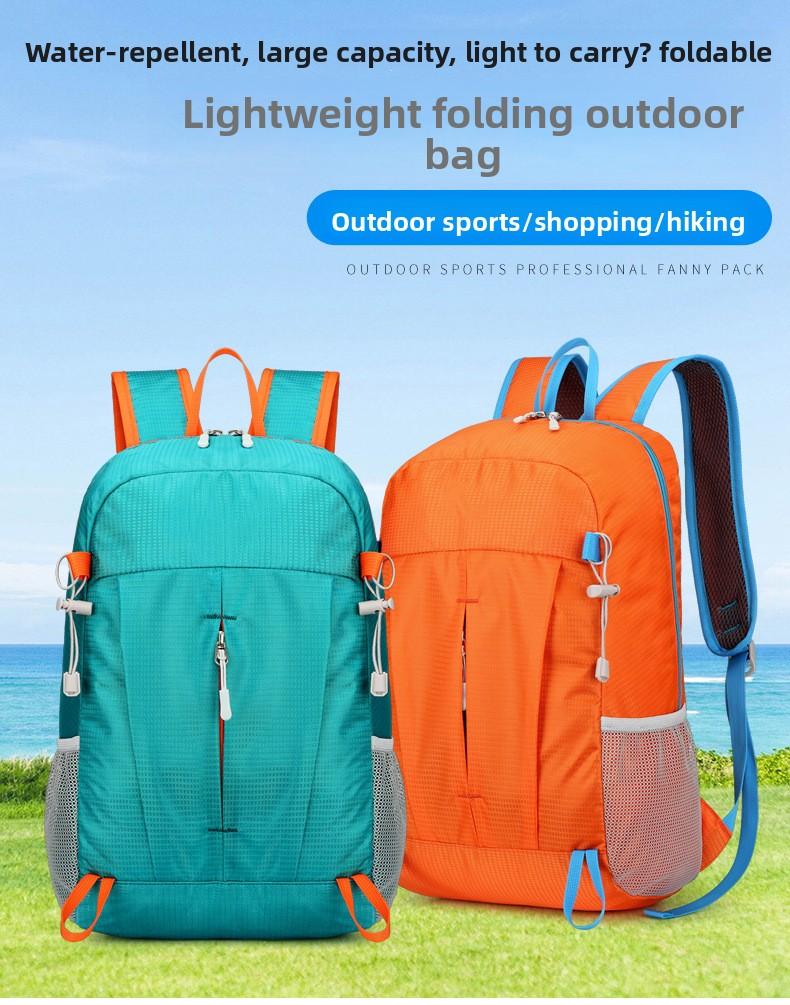 Sports Backpack Lightweight Travel Portable Folding Bag Men and Women Outdoor Mountaineering Bag Hiking Waterproof Backpack