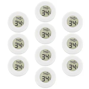 Mini temperature and humidity meter, small digital electronic thermohygrometer, indoor LCD display, suitable for greenhouses, gardens, cellars, refrigerators, glass jars