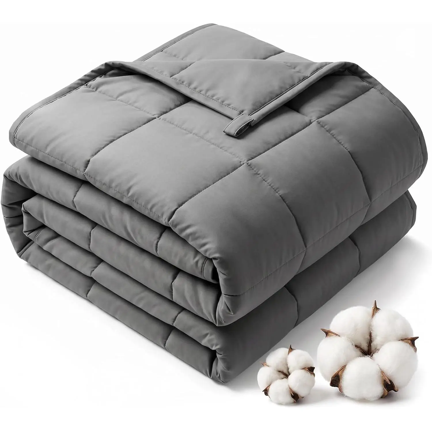 Weighted Blanket for Adults(60"x80",20lbs, Grey) Queen Size Soft Cooling Heavy Blanket for Sleeping, Breathable Blanket with Glass Beads Perfect for 180-210 lbs,All Season,Machine Washable