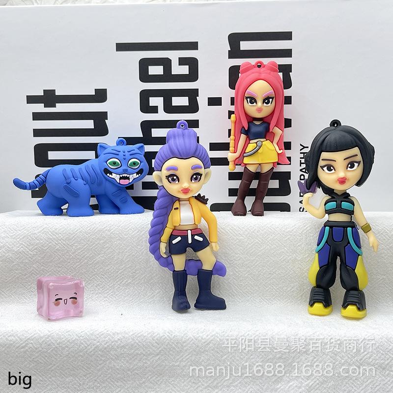Cross-border kpop witch hunter girl group keychain doll pendant blind box Korean witch hunter group bag small pendant decoration