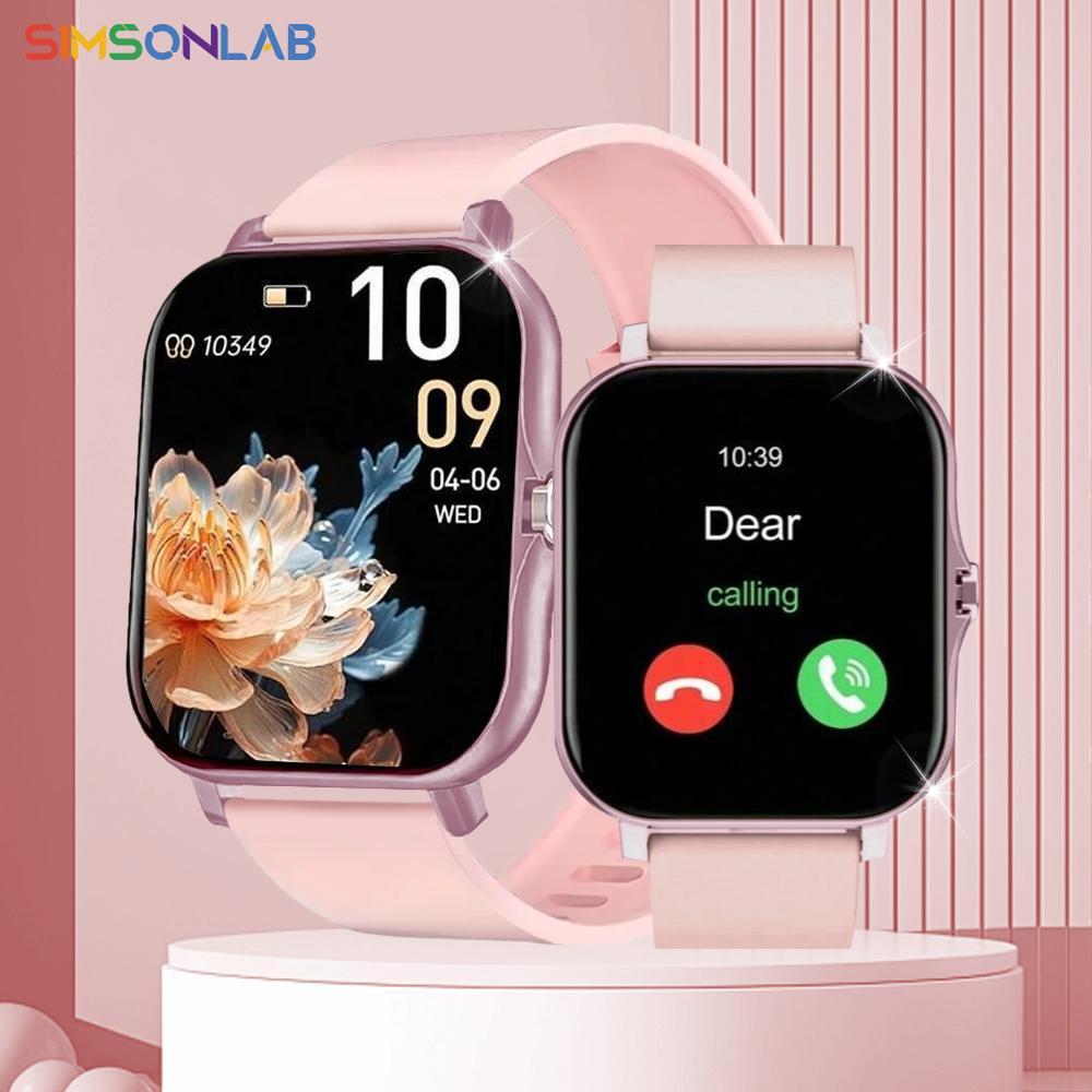 SIMSONLAB Multifunctional Touchscreen Smartwatch, Fashionable Digital Fitness Tracker with Weather Forecast & Music Control, Sports Smart Watch for Women & Men, Valentine's Day Gift Idea