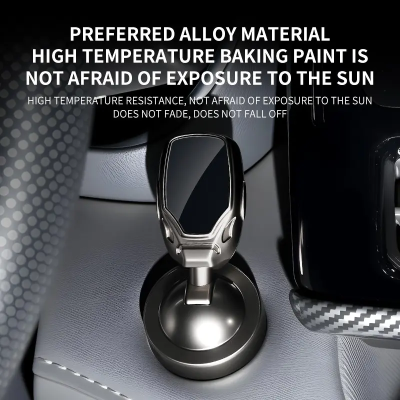 Car One-Button Start Decorative Pull Handle, Joystick Ball Car Button Key Protector, Suitable for Sedan Suv New Energy Ignition Switch Cover Automotive Accessories