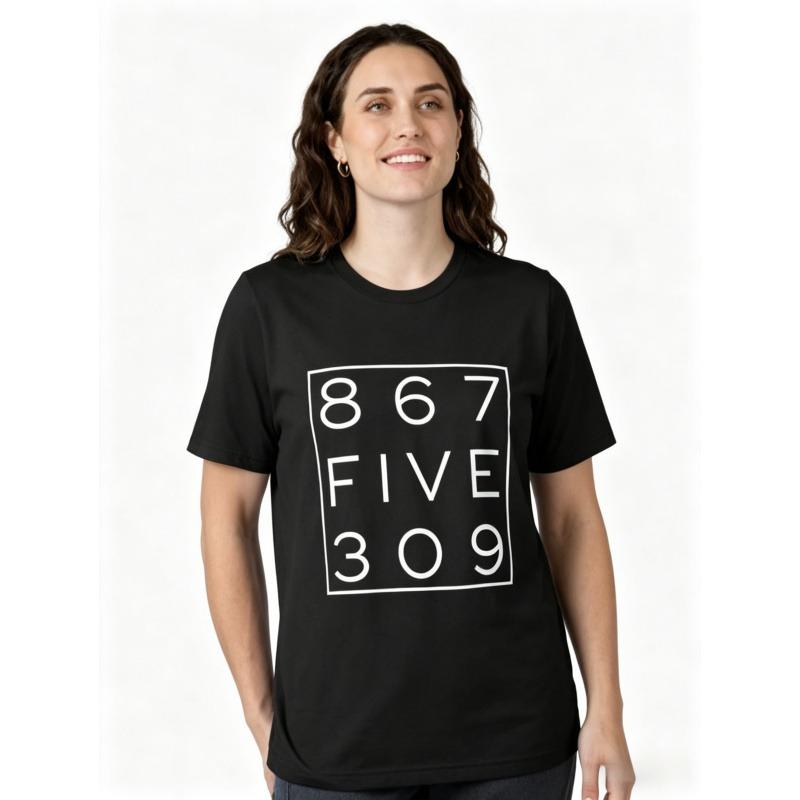 8675309 Nostalgic And Funny 80S Essential T-ShirtS ,Retro , Funny Music Shirt,Tommy Tutone,Music Lover Shirt,Music Gift,Retro Gift Shirt,Funny Gift Shirt,100%Cotton,Unisex Crew-Neck Tee