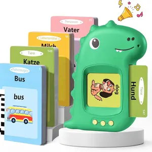 German English Bilingual Audio Learning Machine with 224 Word Cards for Kids