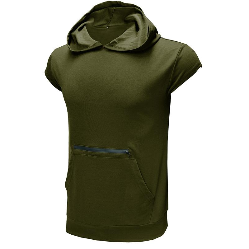 Men's Summer Sleeveless Hooded Vest Athletic, Fitness, & Outdoor Gilet |     American-Style Zip-Up Sweatshirt Vest
