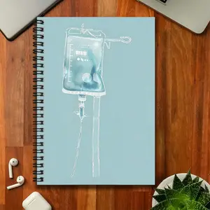 A creative medical-themed spiral-bound notebook, a great aid for work and study, for recording inspiration and daily events. Whether it's a graduation gift, a birthday present, or for writing diaries, making daily plans, or taking notes, it's an excellent