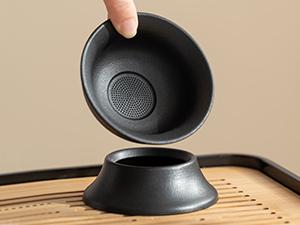 Japanese Tea Set, Chinese Tea Set, Tea Sets for Adults, Tea Pet, Gongfu Tea Set, Portable Tea Set, 14-Piece Porcelain Tea Set Withgrey Leather Case, Asian Tea Set for Home, Outdoor, Business