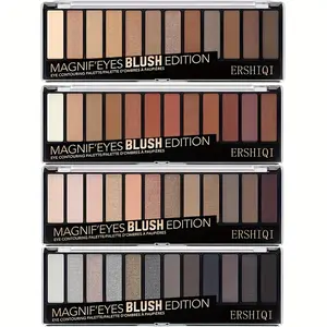 Eyeshadow Palette, 12 Shades, Blendable Formula, Versatile, Nude, Smoky, Fiery Tones