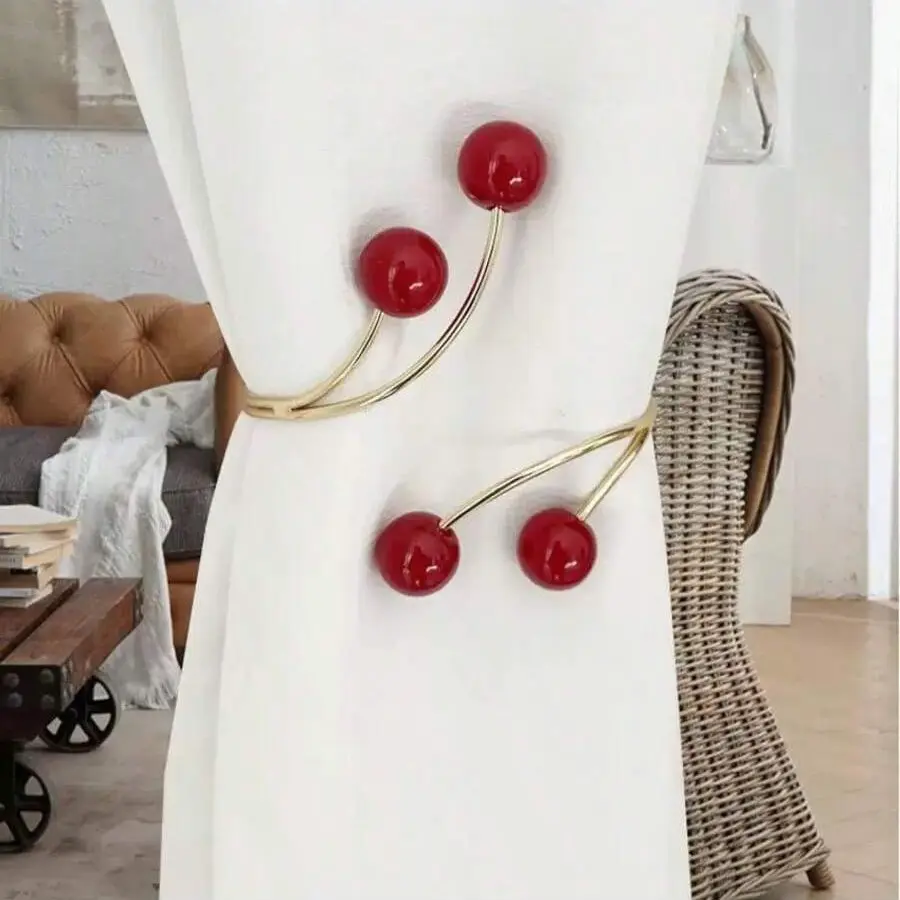 1pc Modern Simple Alloy Curtain Hooks, No Drilling Required, Curtain Storage Clips, Window Decorative Accessories, Curtain Tiebacks