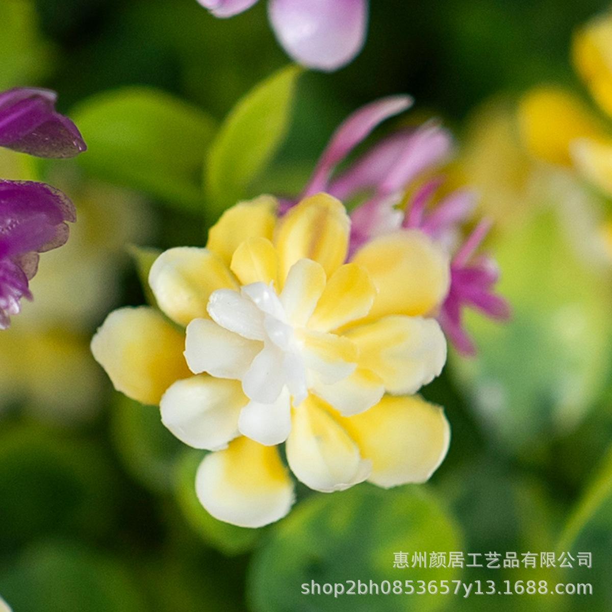 Artificial eucalyptus, camellia, and coconut palm flower baskets, hanging baskets, artificial flowers for home, garden, outdoor, and festive decorations