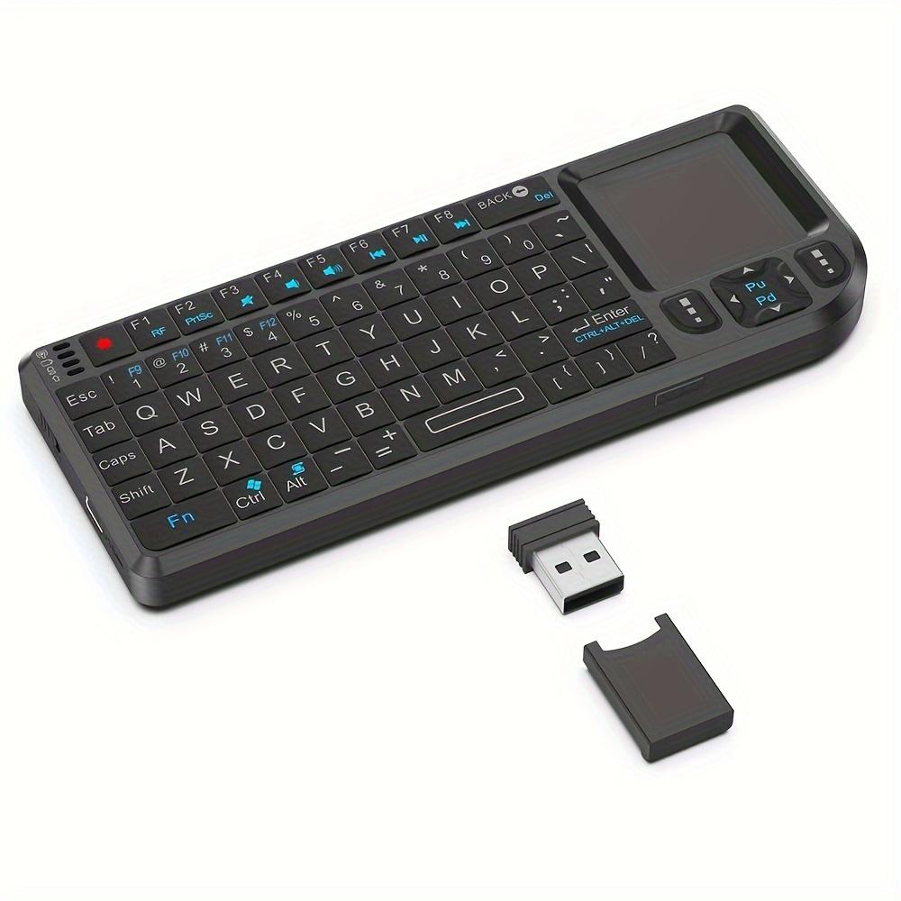 Mini Wireless Keyboard, Portable Rechargeable 2.4G Backlit Keyboard with Touchpad for PC, Mac and Smart TV, Multifunctional Keyboard #GLOBAL PICKS