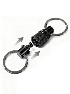 Quick Release Keychain, Detachable Key Ring, Quick Disconnect Keychain, Swivel Keychain Accessories, Lightweight Keychain, Fashion Accessories for Men & Women, Fashionable Alloy Keychain, Stylish Keychain, Metal Keychain