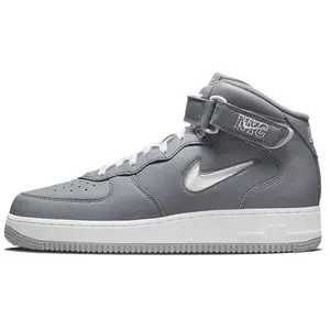 Nike Air Force 1 QS Jewel NYC Cool Grey Low-Top Casual Sneakers Unisex Verifiable, with credentials and supporting global authentication