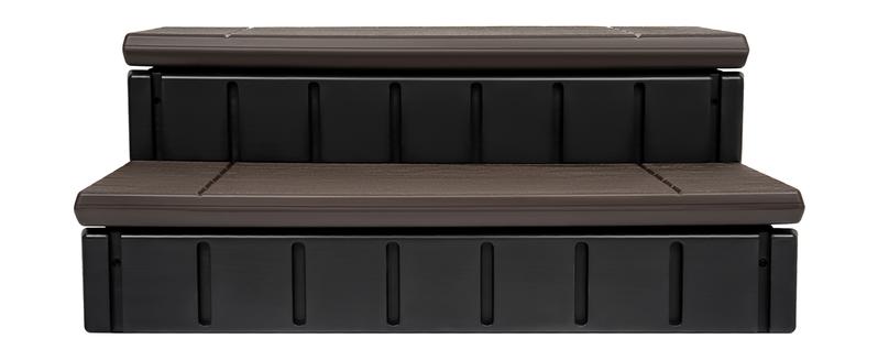 HECASA Hot Tub Steps Outdoor Spa Steps with Storage, Hot Tub Stairs Non-Slip Steps for Outdoor Indoor, 36 Inches Black/Brown HECASA Hot Tub Steps Outdoor Spa Steps with Storage, Hot Tub Stairs Non-Slip Steps for Outdoor Indoor, 36 Inches Black/Brown