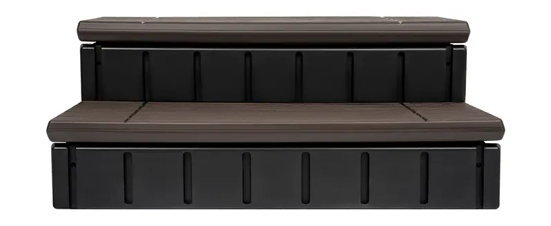 HECASA Hot Tub Steps Outdoor Spa Steps with Storage, Hot Tub Stairs Non-Slip Steps for Outdoor Indoor, 36 Inches Black/Brown, Deluxe Spa, Assembly Required HECASA Hot Tub Steps Outdoor Spa Steps with Storage, Hot Tub Stairs Non-Slip Steps for Outdoor Indoor, 36 Inches Black/Brown, Deluxe Spa, Assembly Required