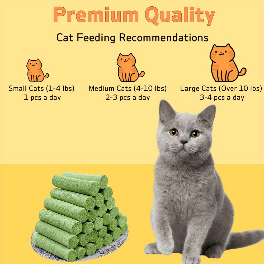 20 Count 4.23oz/120g Cat Grass Stick, Cat Treats for Hairball Support and Teeth Cleaning, Chicken Flavored Hairball Treats for Cats, Natural Freeze Dried Cat Grass Treats for Indoor Cats, Cat Grass for Cat
