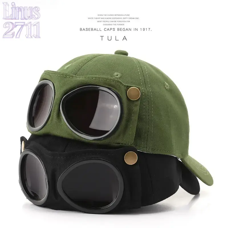 Men's Korean-Style Pilot Baseball Cap - Personalized Glasses-Ready, Curved Visor, Casual Style, Sunshade for Spring & Summer, Fitted Hat, Mens Gifts, Accessories Adults